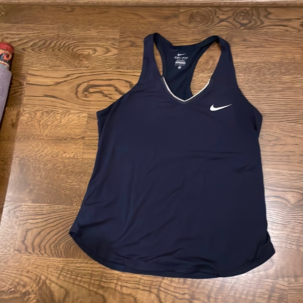 Nike Dri-fit Tennis tank in Navy size Large.